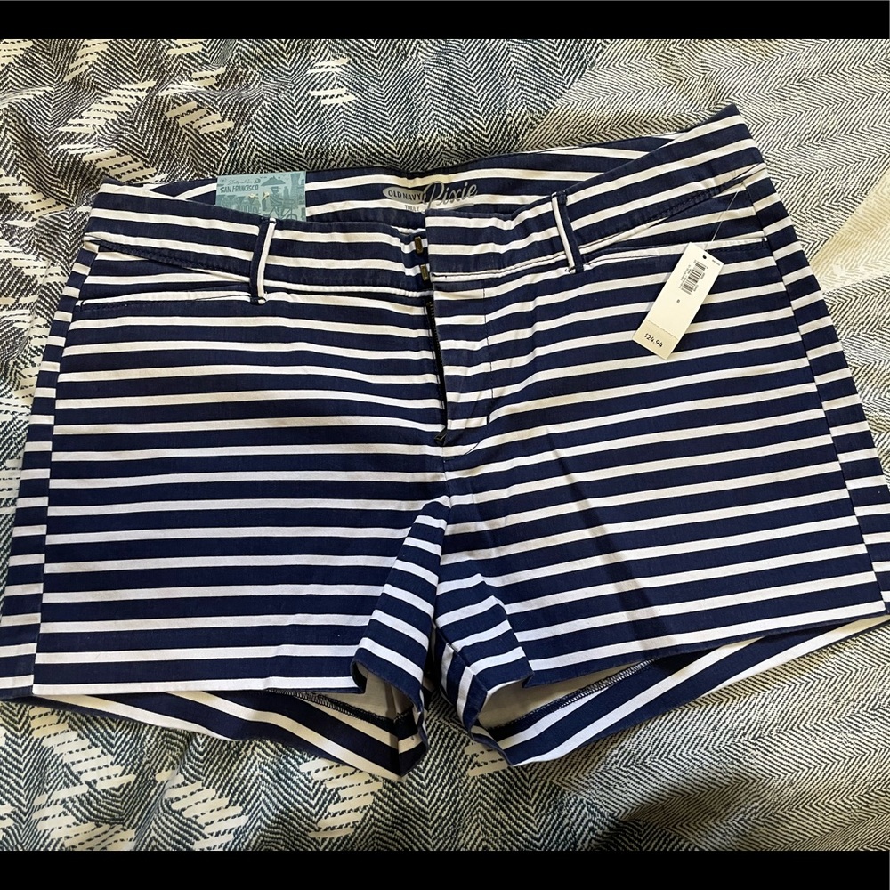 Old Navy blue and white stripes shirts